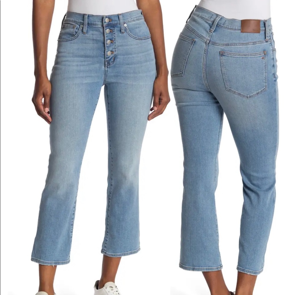 Madewell Cali Denim Boot Button Fly Jeans